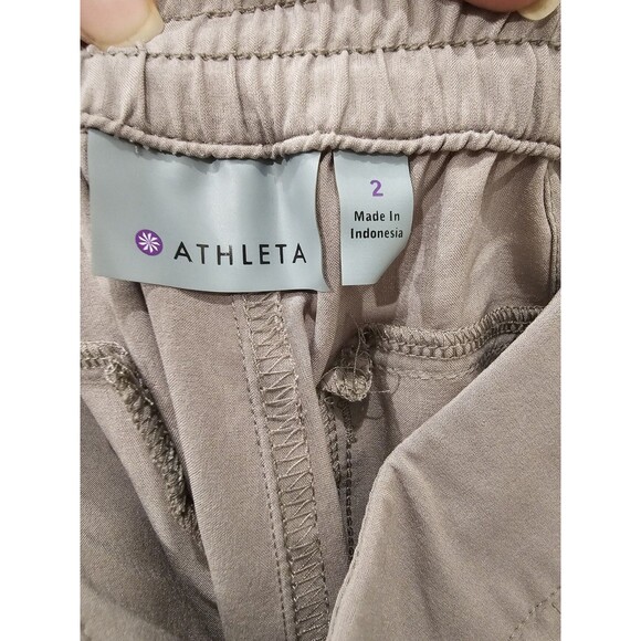 Athleta Women’s Tan Chelsea Cargo Pants Size 2 - Picture 3 of 8